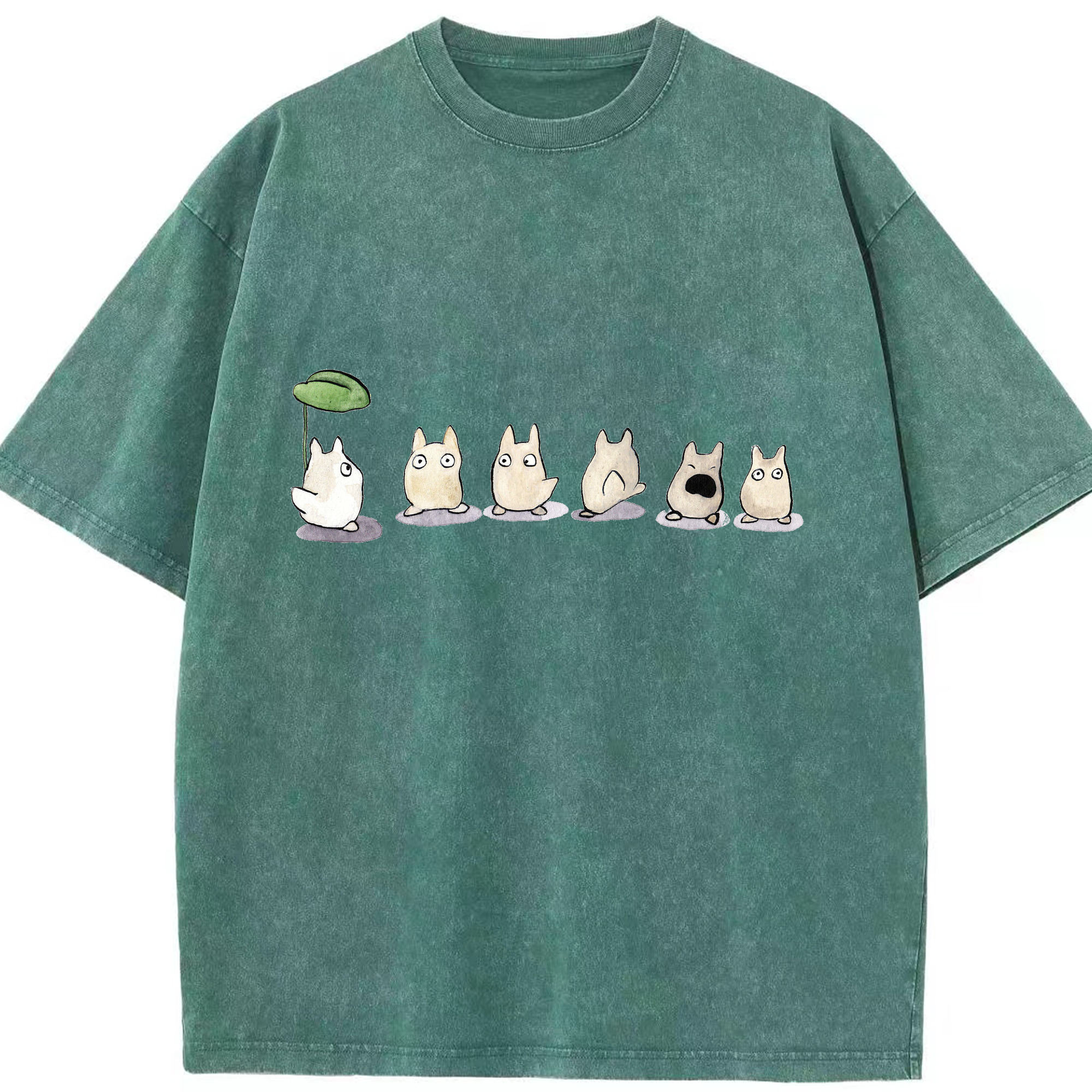 （画像用） となりのトトロ 草壁メイ 草壁サツキ My Neighbor Totoro Satsuki Kusakabe Mei Kusakabe 綿100% ヴィンテージ風 半袖Tシャツ（フロントプリント）